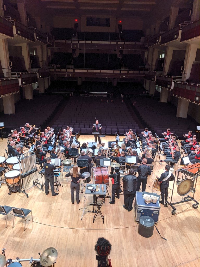 Carolina Gold brass warming up before the 2019 DCA Championships